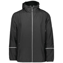 Holloway Men's Black Packable Full Zip Jacket