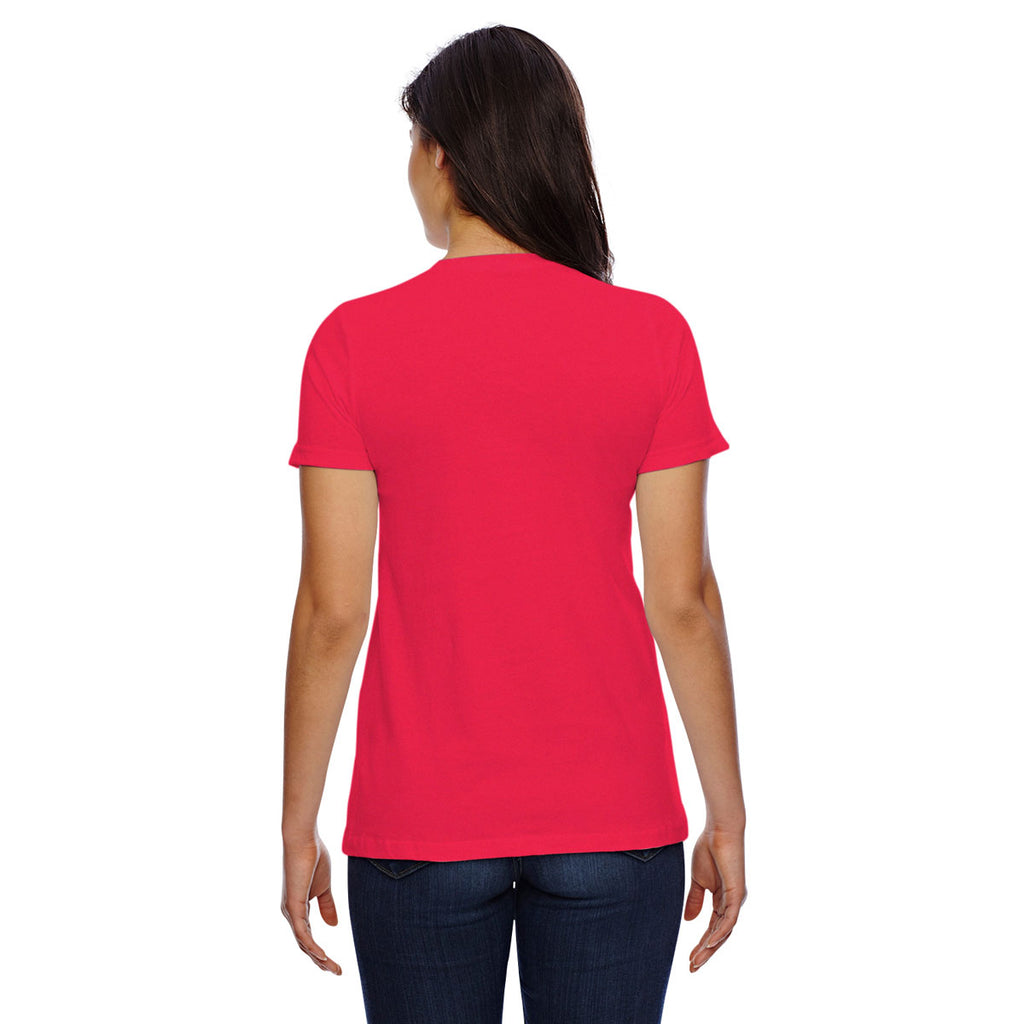 American Apparel Women's Red Classic T-Shirt