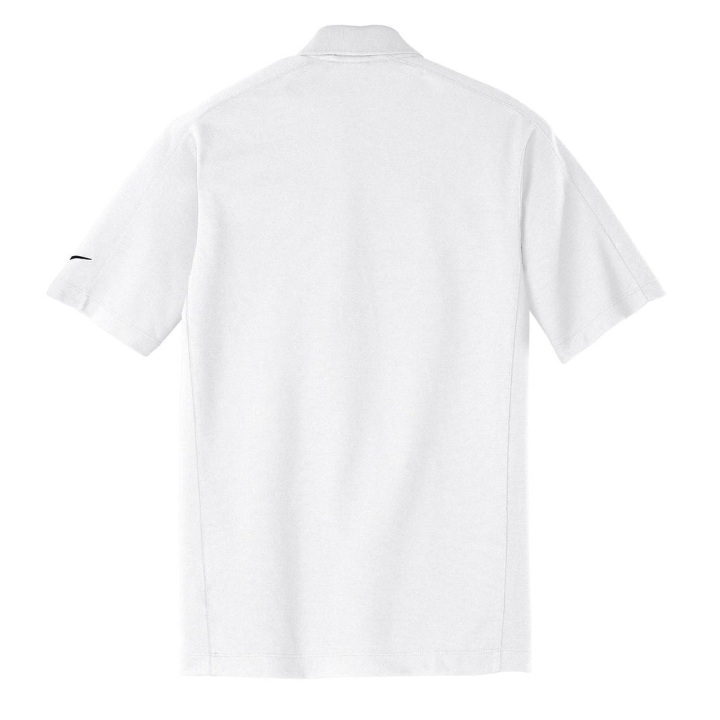 Nike Men's White Dri-FIT Short Sleeve Pique II Polo