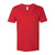 American Apparel Unisex Red Fine Jersey Short Sleeve V-Neck