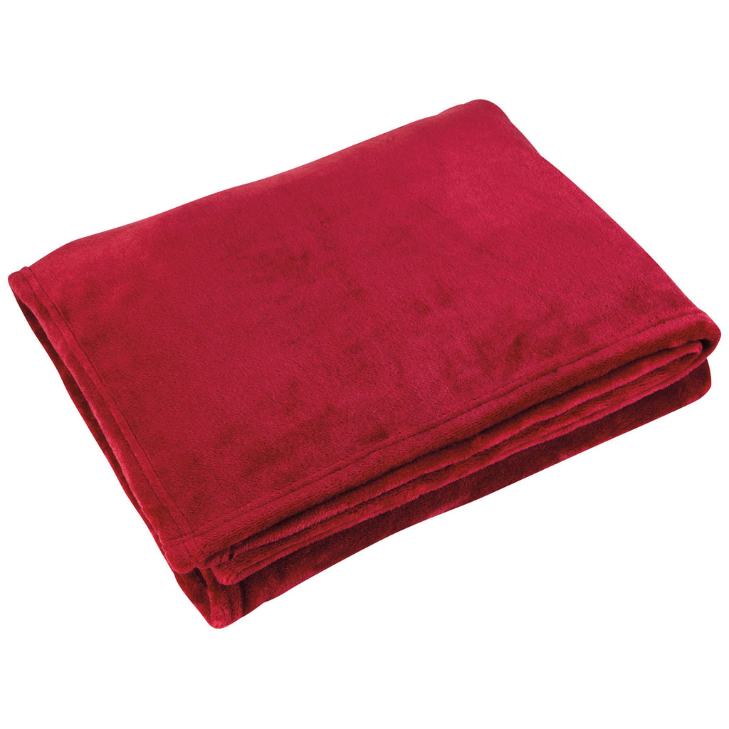 BIC Red Scott Flannel Fleece Blanket