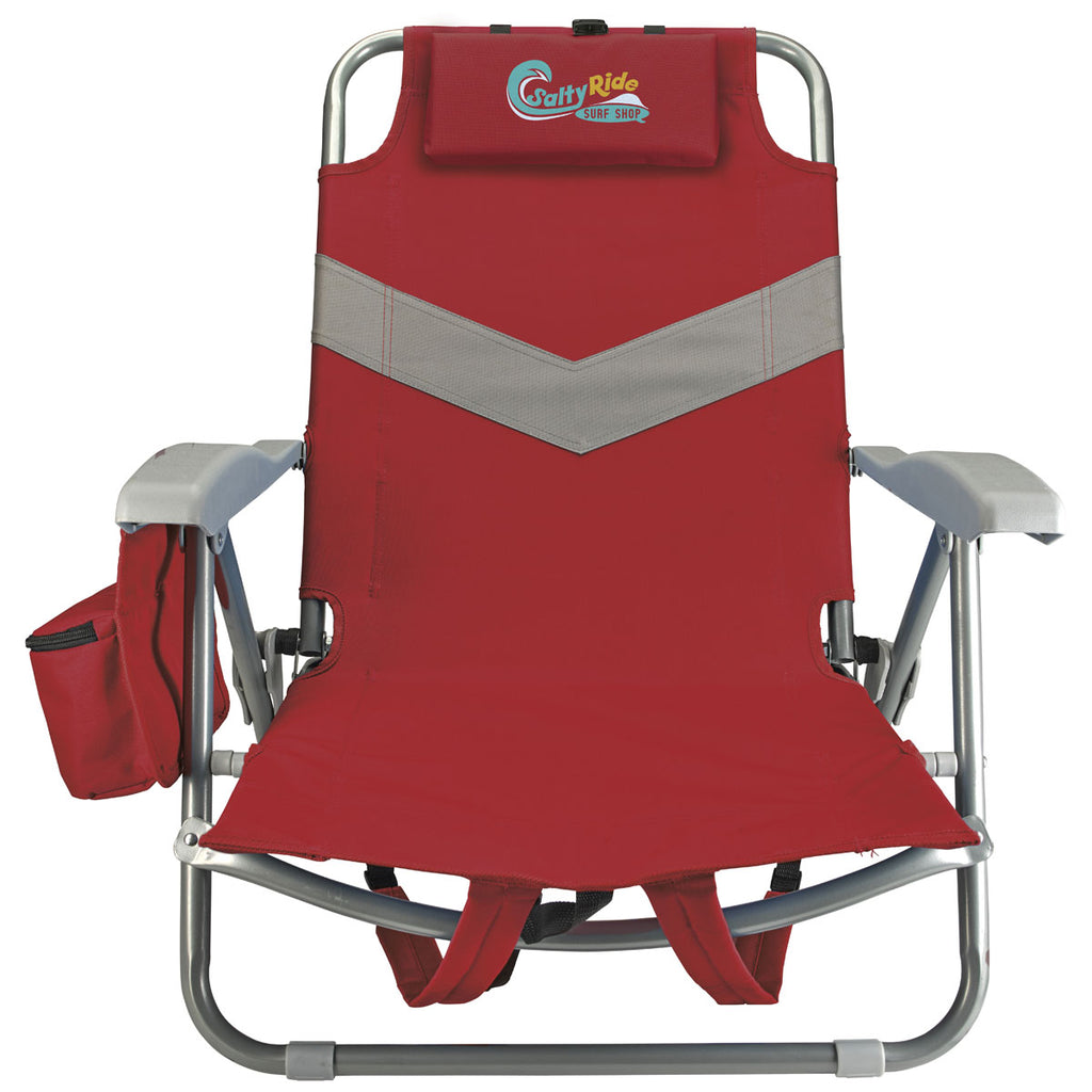 Koozie Red Clearwater Beach Backpack Chair