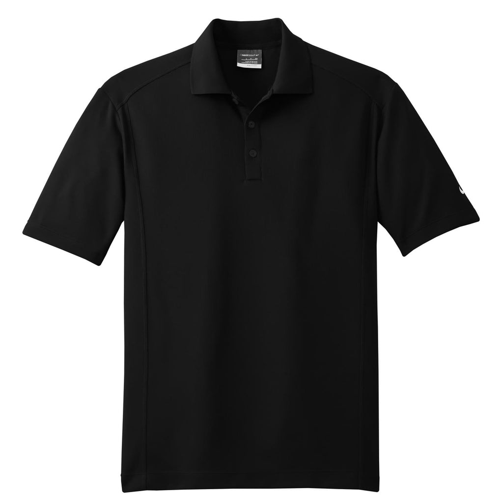 Nike Men's Black Dri-FIT Short Sleeve Classic Polo