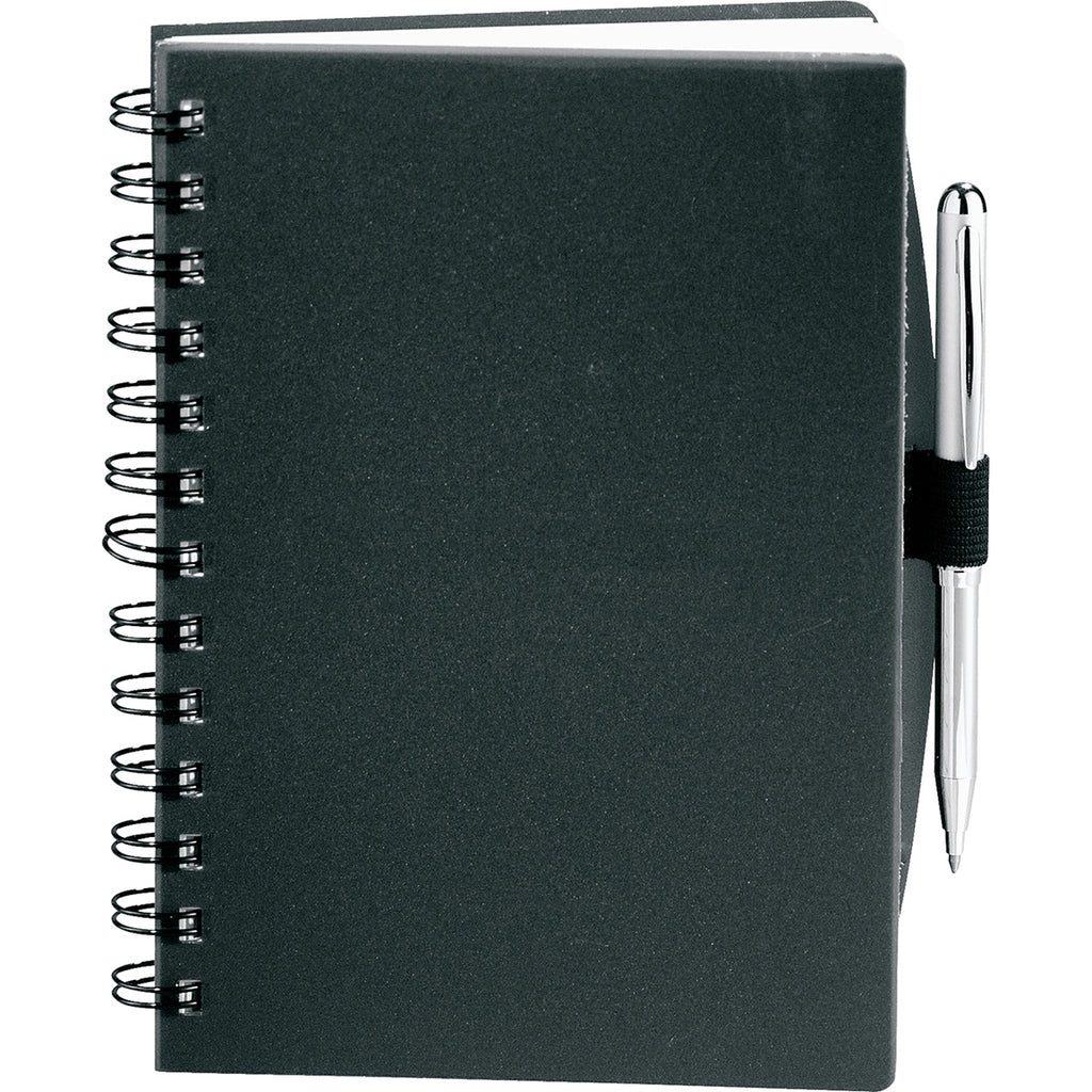 JournalBooks 5.5" x 7" Black Spectra Notebook (pen not included)