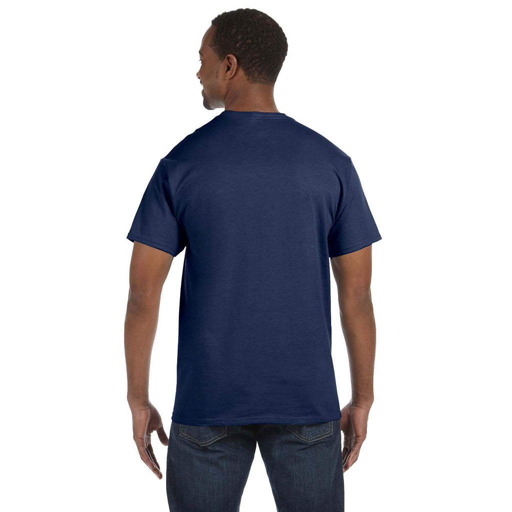 Jerzees Men's J Navy 5.6 Oz Dri-Power Active T-Shirt