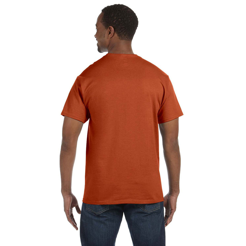 Jerzees Men's Texas Orange 5.6 Oz Dri-Power Active T-Shirt