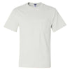 Jerzees Men's White Dri-Power 50/50 T-Shirt with a Pocket