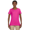 Jerzees Women's Cyber Pink 5.6 Oz. Dri-Power Active T-Shirt