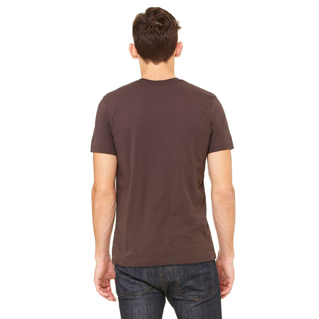 Bella + Canvas Unisex Brown Jersey Short-Sleeve T-Shirt