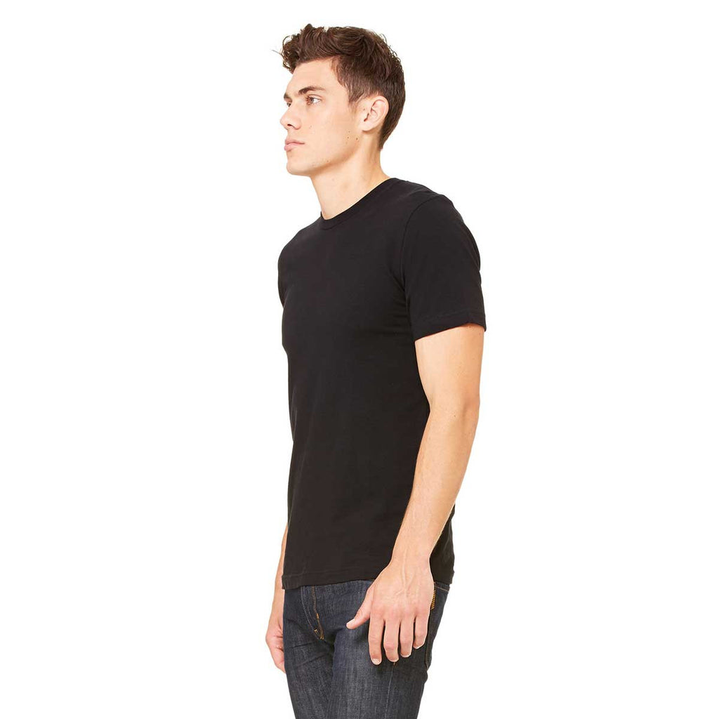 Bella + Canvas Unisex Black Made in the USA Jersey Short-Sleeve T-Shirt