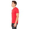 Bella + Canvas Unisex Red Made in the USA Jersey Short-Sleeve T-Shirt