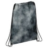 Leed's Black Tie Dyed Drawstring Bag