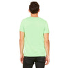 Bella + Canvas Unisex Neon Green Jersey Short-Sleeve V-Neck T-Shirt