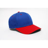 Pacific Headwear Royal/Red Velcro Adjustable Cotton Poly Cap