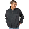 Burnside Men's Heather Charcoal Polar Fleece Quarter-Zip Pullover