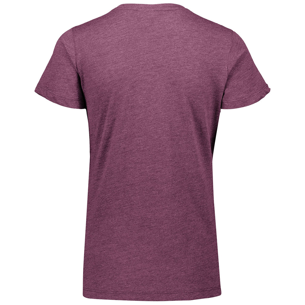 Augusta Sportswear Women's Dusty Rose Heather Tri-Blend Tee