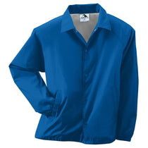 Augusta Sportswear Men's Royal Nylon Coach's Jacket Lined