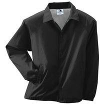 Augusta Sportswear Men's Black Nylon Coach's Jacket Lined