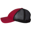 Sportsman Red/Black Contrast Stitch Mesh Cap