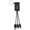 Good Value Black Trio 3-in-1 Charging Cable 2A