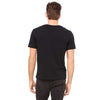 Bella + Canvas Men's Black Jersey Wide Neck T-Shirt