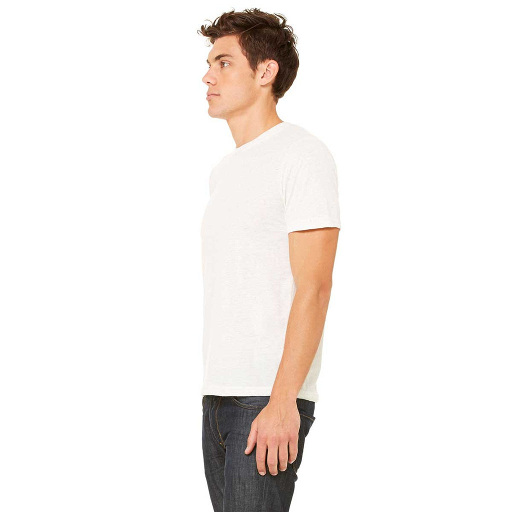 Bella + Canvas Unisex White Fleck Triblend Short-Sleeve T-Shirt