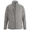 Edwards Men's Athletic Grey Heather Sweater Knit Fleece Jacket
