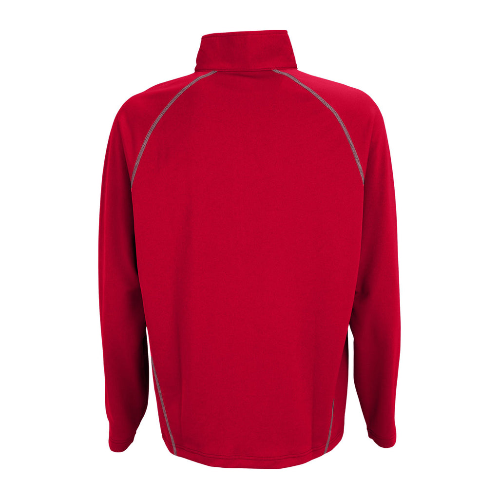 Vantage Men's Sport Red Performance Pullover