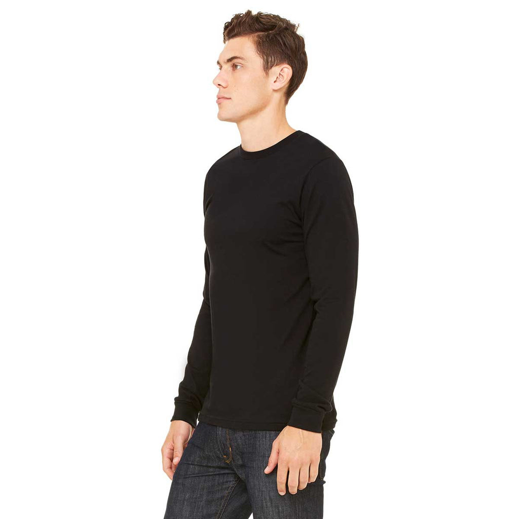 Bella + Canvas Men's Black/Black Thermal Long-Sleeve T-Shirt