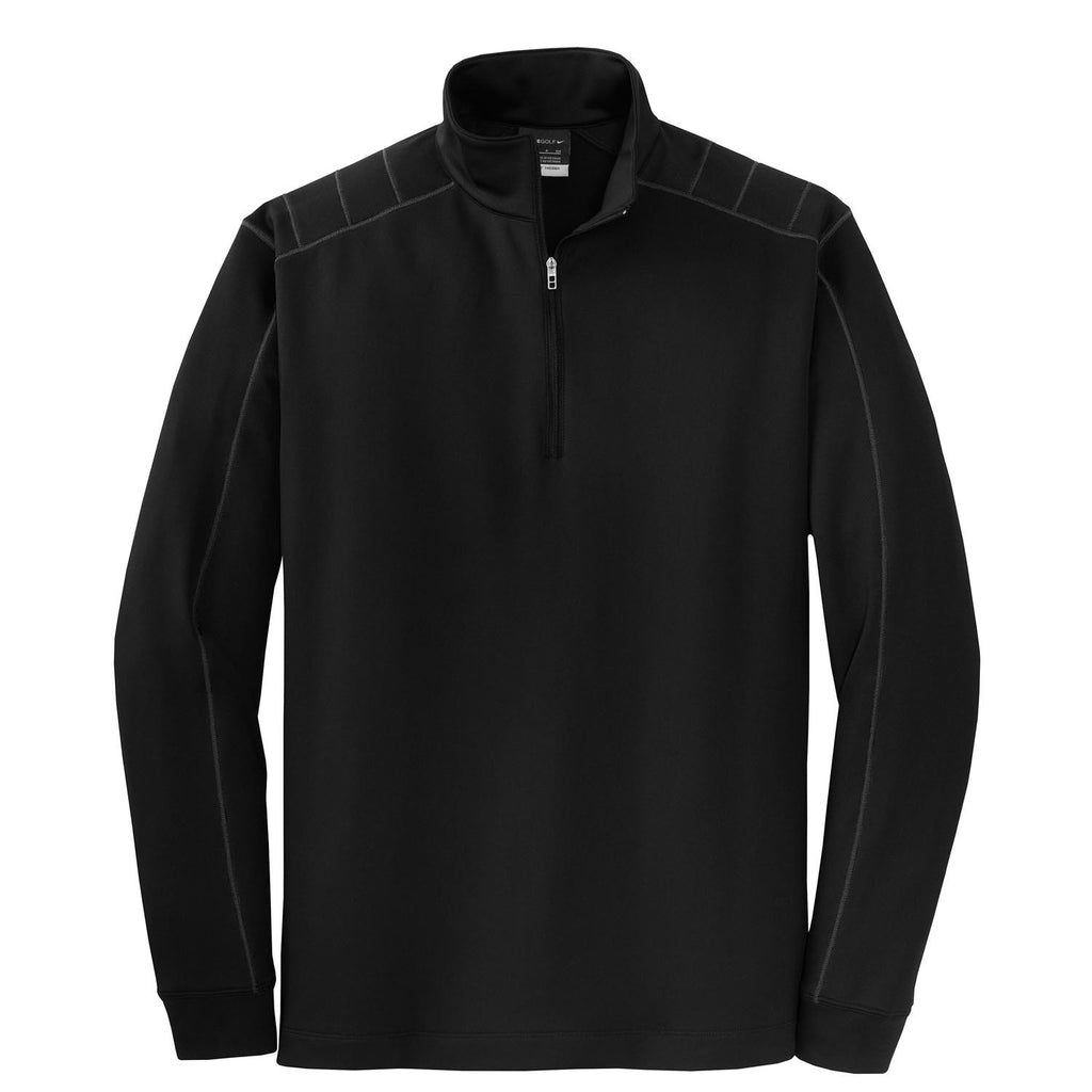 Nike Men's Black/Grey Dri-FIT Long Sleeve Quarter Zip