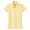 Nike Women's Light Yellow Dri-FIT Short Sleeve Micro Pique Polo