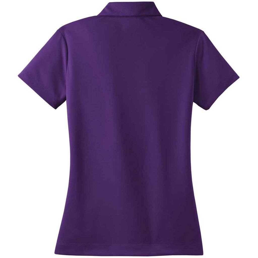Nike Women's Purple Dri-FIT Short Sleeve Micro Pique Polo