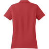 Nike Women's Red Sphere Dry Short Sleeve Diamond Polo