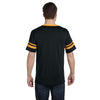 Augusta Sportswear Men's Black/Gold Sleeve Stripe Jersey