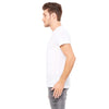 Bella + Canvas Men's White Burnout Short-Sleeve T-Shirt