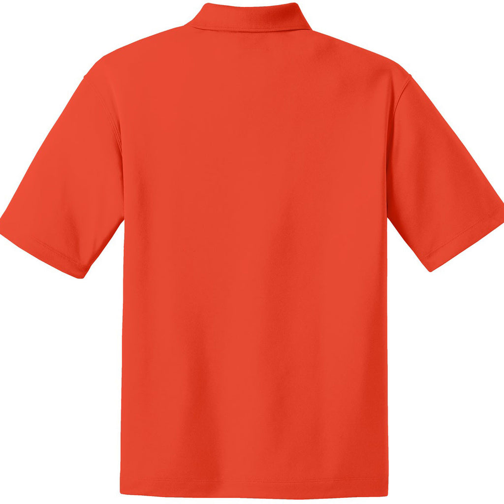Nike Men's Orange Dri-FIT Short Sleeve Micro Pique Polo