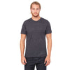 Bella + Canvas Unisex Black Slub Poly-Cotton Short Sleeve T-Shirt