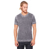 Bella + Canvas Unisex Grey Acid Wash Poly-Cotton Short Sleeve T-Shirt