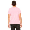 Bella + Canvas Unisex Neon Pink Poly-Cotton Short Sleeve T-Shirt