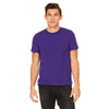 Bella + Canvas Unisex Team Purple Poly-Cotton Short Sleeve T-Shirt