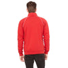 Bella + Canvas Men's Canvas Red/White Piped Fleece Jacket