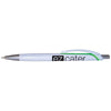 Hub Pens White Pen with Green Trim & Black Ink