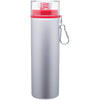 H2Go Red Trek-Silver Water bottle 28oz