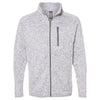 Burnside Men's Heather Grey Sweater Knit Jacket