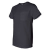 Fruit of the Loom Men's Black HD Cotton T-Shirt with a Pocket