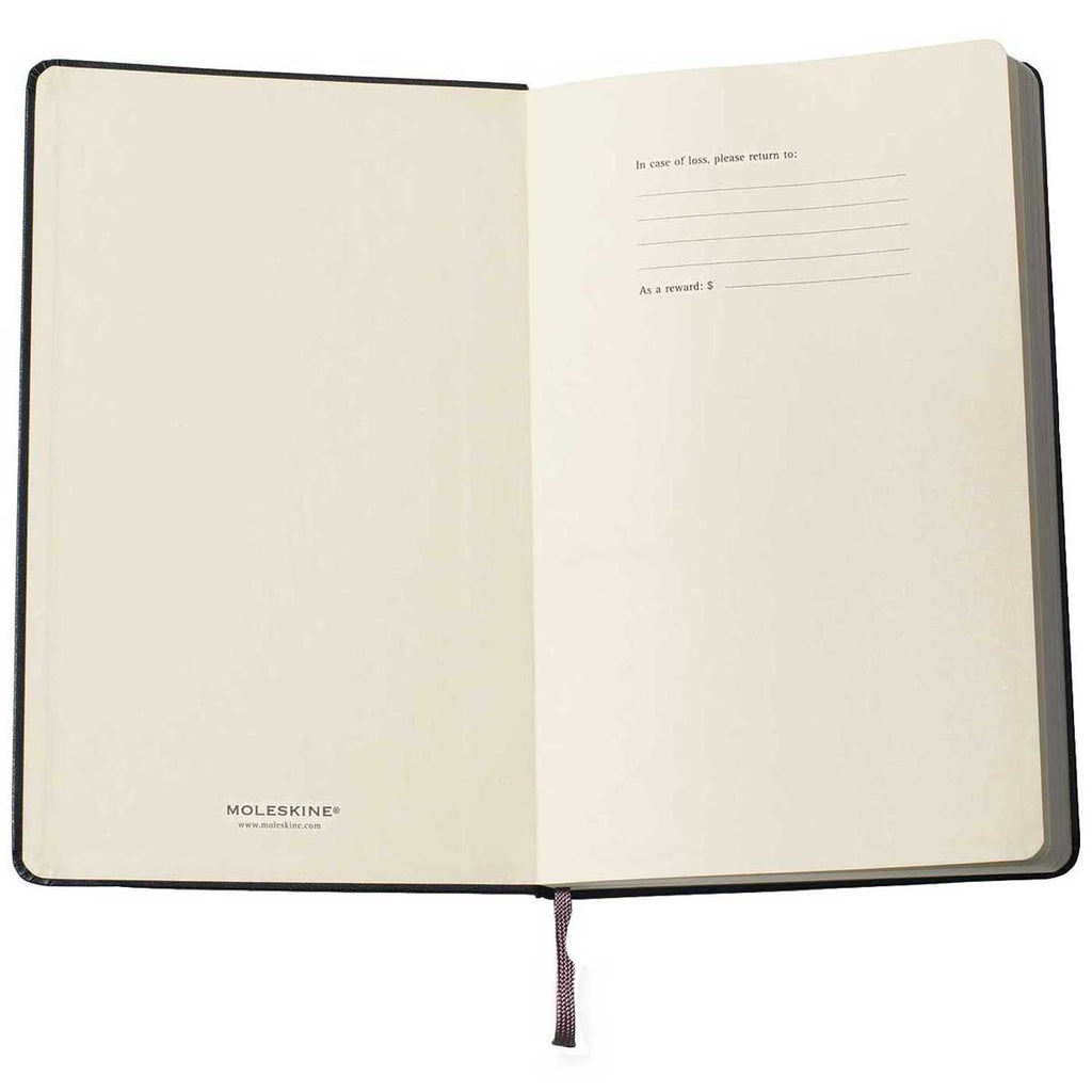 48-Hour Moleskine Black Hard Cover Squared Large Notebook (5" x 8.25")