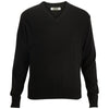 Edwards Unisex Black Essential V-Neck Acrylic Sweater
