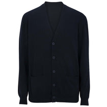 Edwards Men's Navy V-Neck Cotton Blend Cardigan