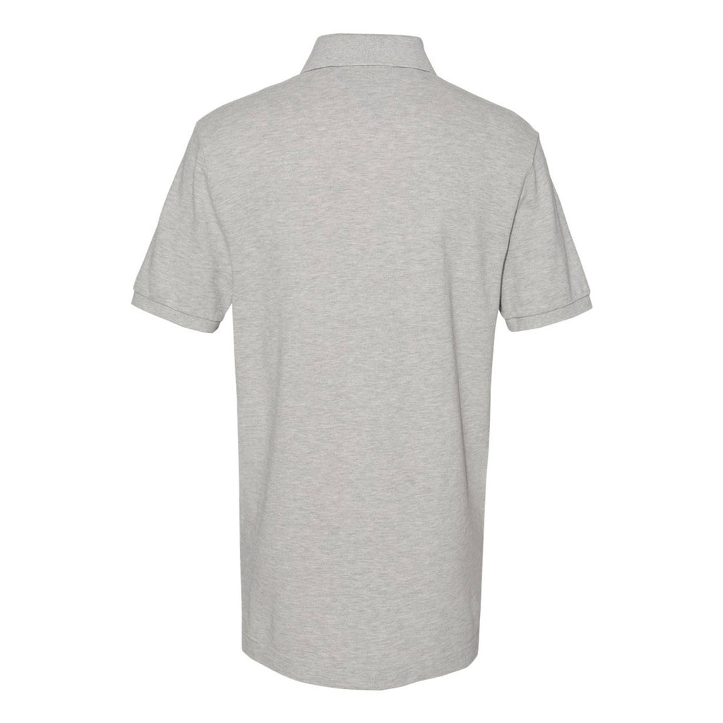 Tommy Hilfiger Men's Light Grey Heather Classic Fit Ivy Pique Sport Shirt