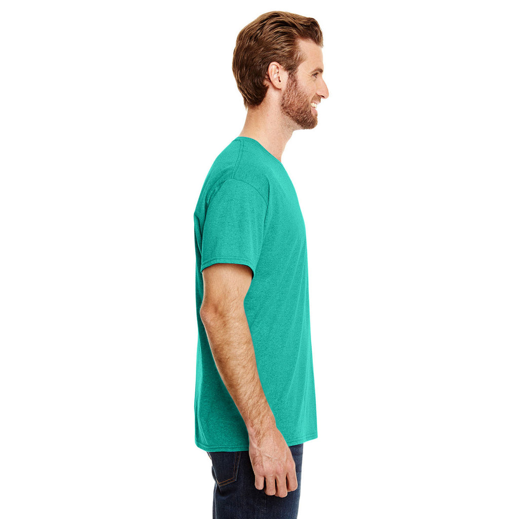 Hanes Men's Breezy Green Triblend X-Temp Triblend T-Shirt